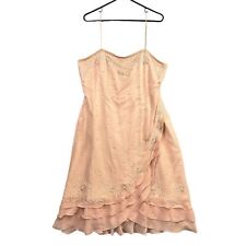 Scala 100% Silk Rose Pink Beaded Dress Mother Of The Bride Formal Elegant Sz XXL for sale  Shipping to South Africa