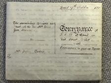 1858 indentured conveyance for sale  BEDFORD