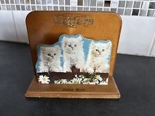 Vintage wooden kittens for sale  Shipping to Ireland