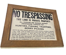 Trespassing private property for sale  Branchville