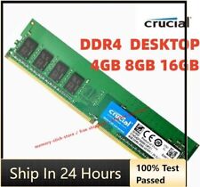 Crucial DDR4 4 GB 8 GB 16 GB 2400 MHz 2666 3200 PC4 288 pines atenuación de memoria de escritorio RAM segunda mano  Embacar hacia Mexico