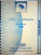 Allis Chalmers 7080 Tractor Parts Manual Catalog for sale  Shipping to Canada