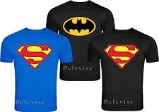  Camisa masculina BATMAN & SUPERMAN tamanho clássico logotipo adulto camiseta  comprar usado  Enviando para Brazil