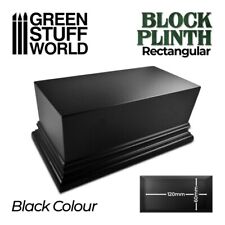 Ecrã superior retangular Plinth 12x6cm - Exposição de figuras pretas 40k comprar usado  Enviando para Brazil