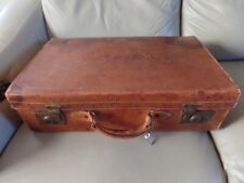 Vintage leather suitcase for sale  UK