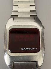 Samsung Red Led Vintage Quartz Watch 1970 Rare segunda mano  Embacar hacia Argentina