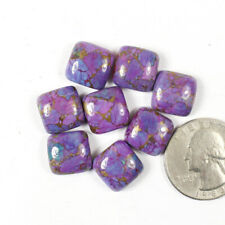 Naturale Viola Rame Turchese Sfuso Gemme 21MM A 25MM Cuscino Cabochon comprar usado  Enviando para Brazil