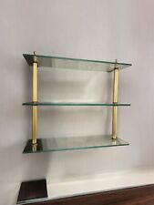 d brass shelving glass for sale  San Ramon