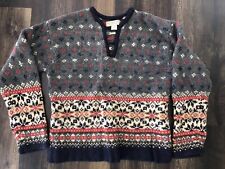 Suéter masculino Abercrombie vintage 100% lã "The Original" tamanho grande comprar usado  Enviando para Brazil
