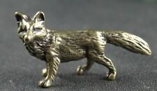 Solid Brass Fox Vintage Wolf Dog Antique Victorian Old Golden Lustre Wild Animal for sale  SALFORD