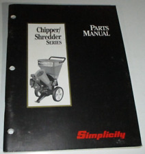 Simplicity chipper shredder for sale  Elizabeth