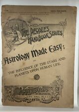1898 Astrology Made Easy The People’s Handbook Series No.54 F.M Lupton Nueva York, usado segunda mano  Embacar hacia Argentina