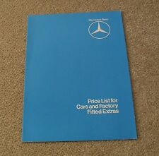 Mercedes price guide for sale  FAREHAM