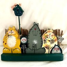 Painted wooden cat for sale  Mount Juliet