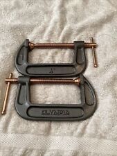 Used, Olympia G Clamps Heavy Duty 4” PAIR OF. for sale  Shipping to South Africa