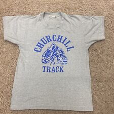 Camiseta Vintage Winston Churchill High School Track Talla Grande, Puntada Única - L segunda mano  Embacar hacia Mexico