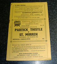 Partick thistle mirren for sale  UK