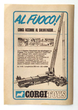 Pubblicita' Camion Americano Pompieri La France Corgi Toys Advertising 1968(T6) segunda mano  Embacar hacia Argentina