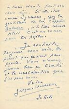 Jacques chardonne lettre d'occasion  Paris IX