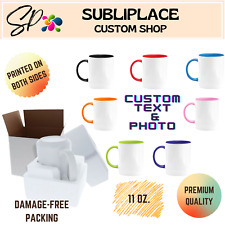 Taza de café personalizada nombre de texto foto personalizado. Taza de regalo de cerámica de 11 oz -2 lados- segunda mano  Embacar hacia Argentina
