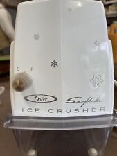 Used, Vintage Oster Snowflake Electric Ice Cube Crusher Almond & Brown Makes Hum for sale  Shipping to South Africa