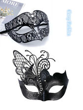 Máscaras de festa venezianas de metal cisne preto para casais F23Luxury com strass comprar usado  Enviando para Brazil