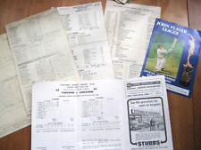 Lancashire cricket scorecards for sale  BIRMINGHAM