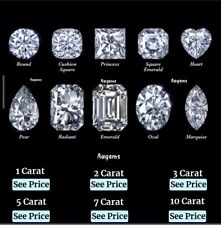 Used, Natural Diamond All Shapes VVS1 Premium Quality Cut 1 Crt - 10 Crt + 1 Free Gift for sale  Shipping to South Africa