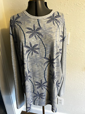 Camisa ativa manga longa Tommy Bahama azul palmeira 100% algodão pima - 3XL comprar usado  Enviando para Brazil