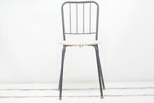Usado, Vintage MidCentury Dee Perfeito estado. Cadeira infantil 1950 preta dobrada de metal e vinil branca comprar usado  Enviando para Brazil