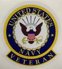 Used, US Navy Veteran Sticker Waterproof New D212 for sale  Shipping to South Africa