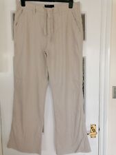Cedarwood State Beige Linen /Viscose Wide Leg Trousers Size W36 L31 for sale  NORWICH