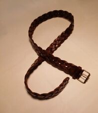 vintage brown leather belt for sale  LONDON