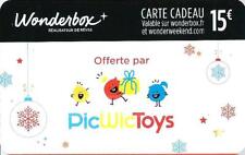 Carte cadeau wonderbox d'occasion  Laval