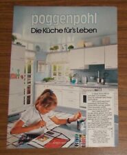 Publicidad rara POGGENPOHL - La cocina para la vida 1981, usado segunda mano  Embacar hacia Argentina