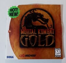 Mortal Kombat Gold (Sega Dreamcast, 1999) solo manual y disco segunda mano  Embacar hacia Argentina