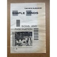 Simple minds sons for sale  CHESTERFIELD