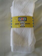 PEX ADULTO Talla Adulto Rodilla Alta PELERINE Calcetines Blancos Talla 7-11 Reino Unido Euro 40-45 NUEVOS 09/11 segunda mano  Embacar hacia Mexico