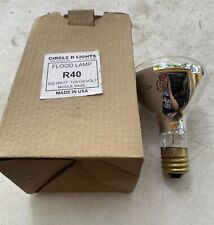 Authentic Circle-D R40 Flood / Spot Lamp 500 Watt 125/130 Volt Mogul Base New for sale  Shipping to South Africa