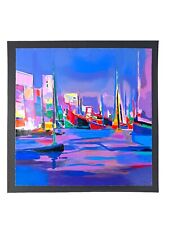 Marcel Mouly "Bateaux Dans la Rade Rose" Serigraph HC Numbered, used for sale  Shipping to South Africa