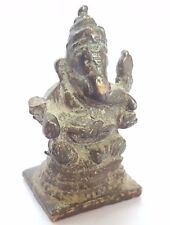 Old vintage brass metal  hindu god lord ganesha statue home decor from India for sale  Shipping to South Africa
