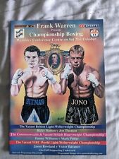 boxing programme for sale  BOOTLE