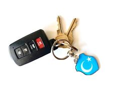 Used, East Turkistan Uyghur Flag/Emblem Theme House Car Key Chain With Free Shipping for sale  Shipping to South Africa