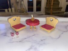 Mesa e 2 cadeiras vela e vinho para móveis de restaurante Lil’ Woodzeez Calico comprar usado  Enviando para Brazil