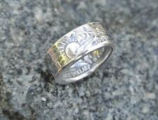 .900 Silver coin ring 1940-47 Walking Liberty half dollar sizes 9 - 13 , used for sale  Shipping to South Africa