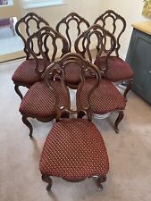 6 mahogany dining chairs for sale  WARRINGTON