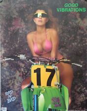 Usado, Pôster de motocicleta 1991 Kawasaki KX250 Rad & Bad Good Vibrations biquíni motocross comprar usado  Enviando para Brazil
