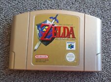 N64 The Legend of Zelda Ocarina of Time Nintendo 64 carrinho dourado genuíno australiano comprar usado  Enviando para Brazil