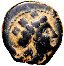 FENICIA, Arados. Alrededor de 176/5 aC - AD 115/6. Moneda griega Poseid reclinable con certificado de autenticidad, usado segunda mano  Embacar hacia Argentina