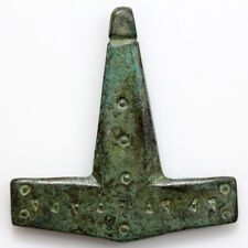 Antiguo colgante de bronce vikingo Thor Hammer circa 690-1066 dC segunda mano  Embacar hacia Argentina